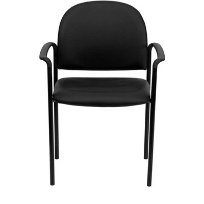 Riverstone Furniture Collection Vinyl Stack Chair Black 6 Riverstone Furniture Collection Vinyl Stack Chair Black - Image 4