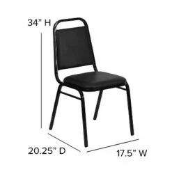 Flash Furniture HERCULES Series Trapezoidal Back Stacking Banquet Chair with 1.5" Thick Seat -Dining Chairs And Benches Official Shop unnamed file 11310