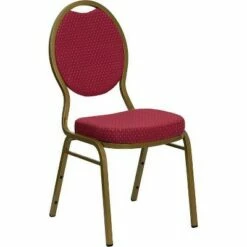 Fabric Banquet Chair - Riverstone Furniture Collection Burgundy