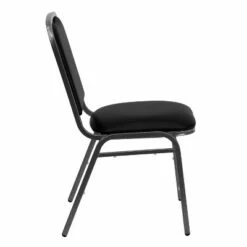 Flash Furniture HERCULES Series Stacking Banquet Chair in Black Vinyl - Silver Vein Frame -Dining Chairs And Benches Official Shop unnamed file 11385