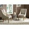 Morris Sloping Arm Dining Chair with Nail Heads (Set of 2) - Beige - Safavieh -Dining Chairs And Benches Official Shop unnamed file 1143