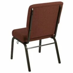 Flash Furniture Advantage Auditorium Chair - Stacking Padded Chair - 20.5inch Wide Seat - Cinnamon Fabric/Gold Vein Frame -Dining Chairs And Benches Official Shop unnamed file 11484