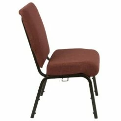 Flash Furniture Advantage Auditorium Chair - Stacking Padded Chair - 20.5inch Wide Seat - Cinnamon Fabric/Gold Vein Frame -Dining Chairs And Benches Official Shop unnamed file 11485