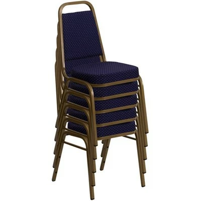 Fabric Banquet Chair Navy Blue - Riverstone Furniture Collection 6 Fabric Banquet Chair Navy Blue - Riverstone Furniture Collection - Image 4