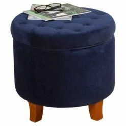Large Round Tufted Storage Ottoman - HomePop Berry Velvet 23 Large Round Tufted Storage Ottoman - HomePop Berry Velvet -Dining Chairs And Benches Official Shop unnamed file 11562