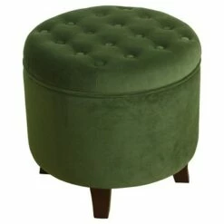 Large Round Tufted Storage Ottoman - HomePop Berry Velvet 24 Large Round Tufted Storage Ottoman - HomePop Berry Velvet -Dining Chairs And Benches Official Shop unnamed file 11563
