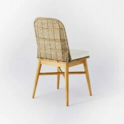 Threshold Designed W/Studio McGee Juniper Woven Dining Chair with Cushion Natural - Threshold™ designed with Studio McGee -Dining Chairs And Benches Official Shop unnamed file 11605