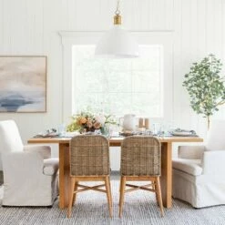 Threshold Designed W/Studio McGee Juniper Woven Dining Chair with Cushion Natural - Threshold™ designed with Studio McGee -Dining Chairs And Benches Official Shop unnamed file 11609