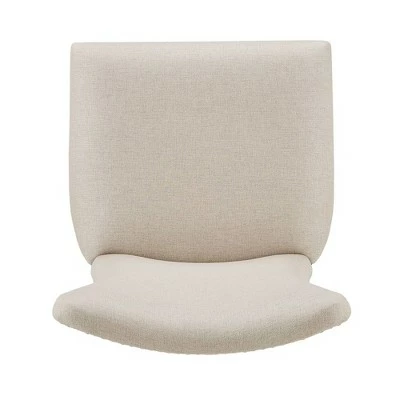 Set of 2 Airelle Nailhead Trim Upholstered Wingback Dining Chairs Beige - Inspire Q 8 Set of 2 Airelle Nailhead Trim Upholstered Wingback Dining Chairs Beige - Inspire Q - Image 6