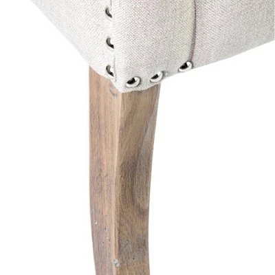 Anamaria Oak Dining Chair Beige - East at Main 7 Anamaria Oak Dining Chair Beige - East at Main - Image 6