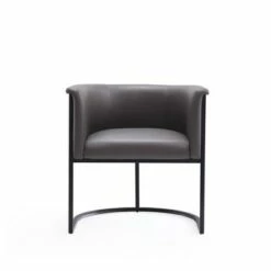 Bali Faux Leather Dining Chair Pebble - Manhattan Comfort