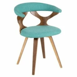 Gardenia Mid-Century Modern Dining Accent Chair with Swivel - LumiSource Teal -Dining Chairs And Benches Official Shop unnamed file 131