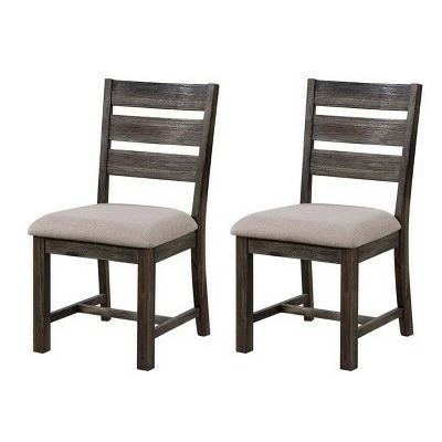Set of 2 Alvara Court Dining Chairs - Treasure Trove Accents Gray Fabric 14 Set of 2 Alvara Court Dining Chairs - Treasure Trove Accents Gray Fabric - Image 12