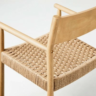 Hearth & Hand W/Magnolia Furniture Wood & Cane Captain Dining Chair Beige - Hearth & Hand™ with Magnolia 6 Hearth & Hand W/Magnolia Furniture Wood & Cane Captain Dining Chair Beige - Hearth & Hand™ with Magnolia - Image 4