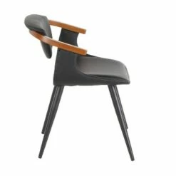 Oracle Mid-Century Modern Chair - LumiSource Black/cream