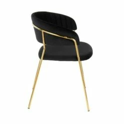 Set of 2 Tania Contemporary Glam Chairs - LumiSource Black/gold -Dining Chairs And Benches Official Shop unnamed file 1440