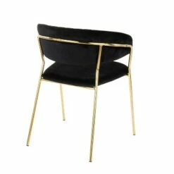 Set of 2 Tania Contemporary Glam Chairs - LumiSource Black/gold -Dining Chairs And Benches Official Shop unnamed file 1441