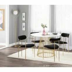 Set of 2 Demi Contemporary Chair - LumiSource Cream -Dining Chairs And Benches Official Shop unnamed file 145