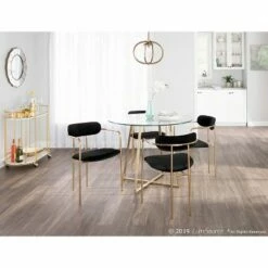 Set of 2 Demi Contemporary Chair - LumiSource Cream -Dining Chairs And Benches Official Shop unnamed file 146