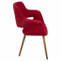 Vintage Flair Mid - Century Modern Chair - Red - Lumisource