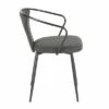 Waco Industrial Upholstered Chair Dark Gray - LumiSource -Dining Chairs And Benches Official Shop unnamed file 1475
