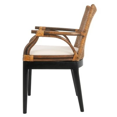 Gavin Dining Chair Wood/Brown/White - Safavieh 4 Gavin Dining Chair Wood/Brown/White - Safavieh - Image 2