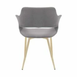 Gigi Velvet Metal Dining Room Chair Gray - Armen Living -Dining Chairs And Benches Official Shop unnamed file 1541
