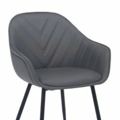 Clover Faux Leather Metal Dining Room Chair Gray - Armen Living -Dining Chairs And Benches Official Shop unnamed file 1595