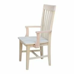 Tall Mission Chair with Arms Unfinished - International Concepts -Dining Chairs And Benches Official Shop unnamed file 1614