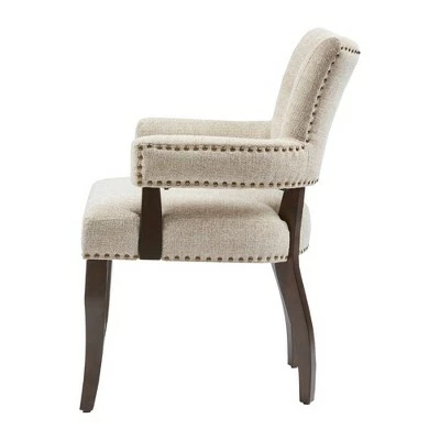 Ink+Ivy Set of 2 Brooklyn Dining Armchair Cream 6 Ink+Ivy Set of 2 Brooklyn Dining Armchair Cream - Image 4