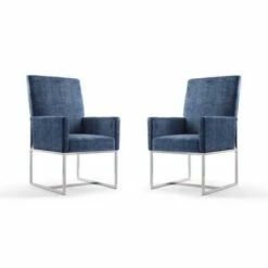 Set of 2 Element Velvet Dining Armchairs - Manhattan Comfort Steel 16 Set of 2 Element Velvet Dining Armchairs - Manhattan Comfort Steel -Dining Chairs And Benches Official Shop unnamed file 1669