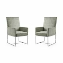Set of 2 Element Velvet Dining Armchairs - Manhattan Comfort Steel 19 Set of 2 Element Velvet Dining Armchairs - Manhattan Comfort Steel -Dining Chairs And Benches Official Shop unnamed file 1672
