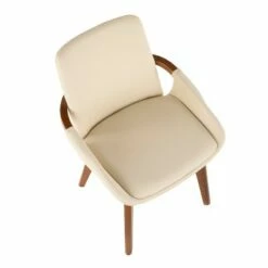 Cosmo Mid-Century Modern Chair Cream/Walnut - LumiSource 16 Cosmo Mid-Century Modern Chair Cream/Walnut - LumiSource -Dining Chairs And Benches Official Shop unnamed file 168