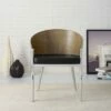 Cooper Dining Wood Armchair - Modway Silver