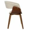 Vintage Mode Mid-Century Modern Dining Accent Chair - LumiSource Cream