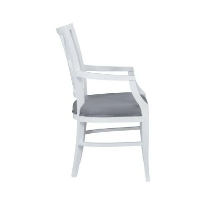 Kason Arm Chair White - Linon 5 Kason Arm Chair White - Linon - Image 3