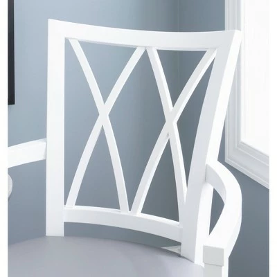 Kason Arm Chair White - Linon 8 Kason Arm Chair White - Linon - Image 6