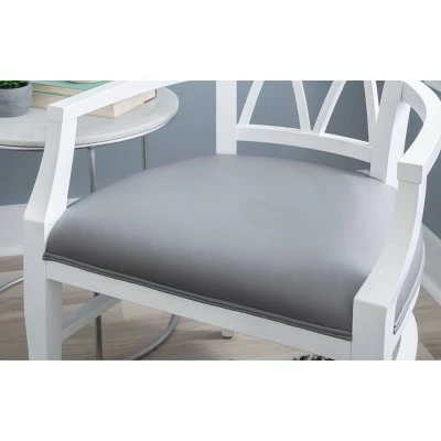 Kason Arm Chair White - Linon 9 Kason Arm Chair White - Linon - Image 7