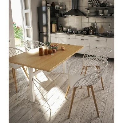 Set of 2 Kurv Chair White - Jamesdar 6 Set of 2 Kurv Chair White - Jamesdar - Image 4