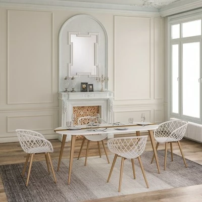 Set of 2 Kurv Chair White - Jamesdar 7 Set of 2 Kurv Chair White - Jamesdar - Image 5