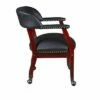 Columbia Captain Chair with Casters - Regency Burgundy -Dining Chairs And Benches Official Shop unnamed file 1830