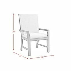 Set of 2 Holden Standard Height Armchairs Set Gray - Picket House Furnishings