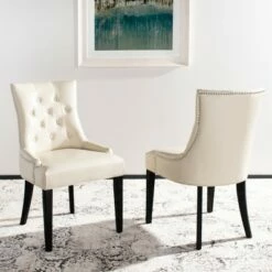 Abby 19''H Tufted Side Chairs (Set of 2) - Safavieh