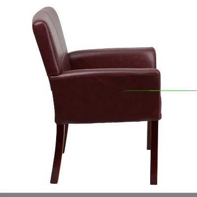 Executive Side Leather Chair Mahogany Legs - Flash Furniture Burgundy 3 Executive Side Leather Chair Mahogany Legs - Flash Furniture Burgundy