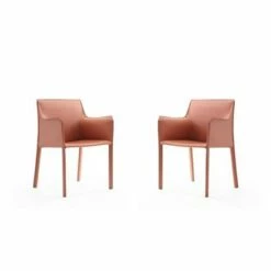 Set of 2 Paris Saddle Leather Armchairs - Manhattan Comfort Gray 15 Set of 2 Paris Saddle Leather Armchairs - Manhattan Comfort Gray -Dining Chairs And Benches Official Shop unnamed file 1925