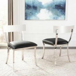 Abby 19"H Side Chair (Set of 2) - Safavieh