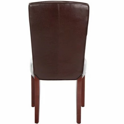 Ken Leather Side Chair (Set of 2) - Safavieh 5 Ken Leather Side Chair (Set of 2) - Safavieh - Image 3