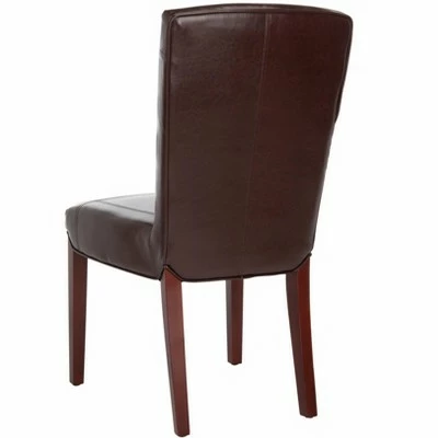 Ken Leather Side Chair (Set of 2) - Safavieh 6 Ken Leather Side Chair (Set of 2) - Safavieh - Image 4
