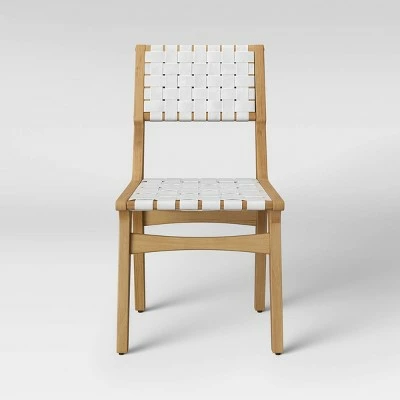 Ceylon Woven Dining Chair - White & Natural Wood - Opalhouse™ 10 Ceylon Woven Dining Chair - White & Natural Wood - Opalhouse™ - Image 8