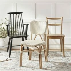 Canton Rattan and Woven Dining Chair - Threshold™ Black/white -Dining Chairs And Benches Official Shop unnamed file 2056